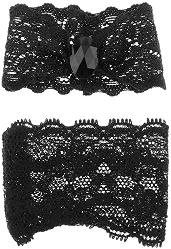 Yikko 1/6 Scale Female Lace Underwear Set Cloth for 12" Action Figure Toys Doll Clothes Accessories (B Black)