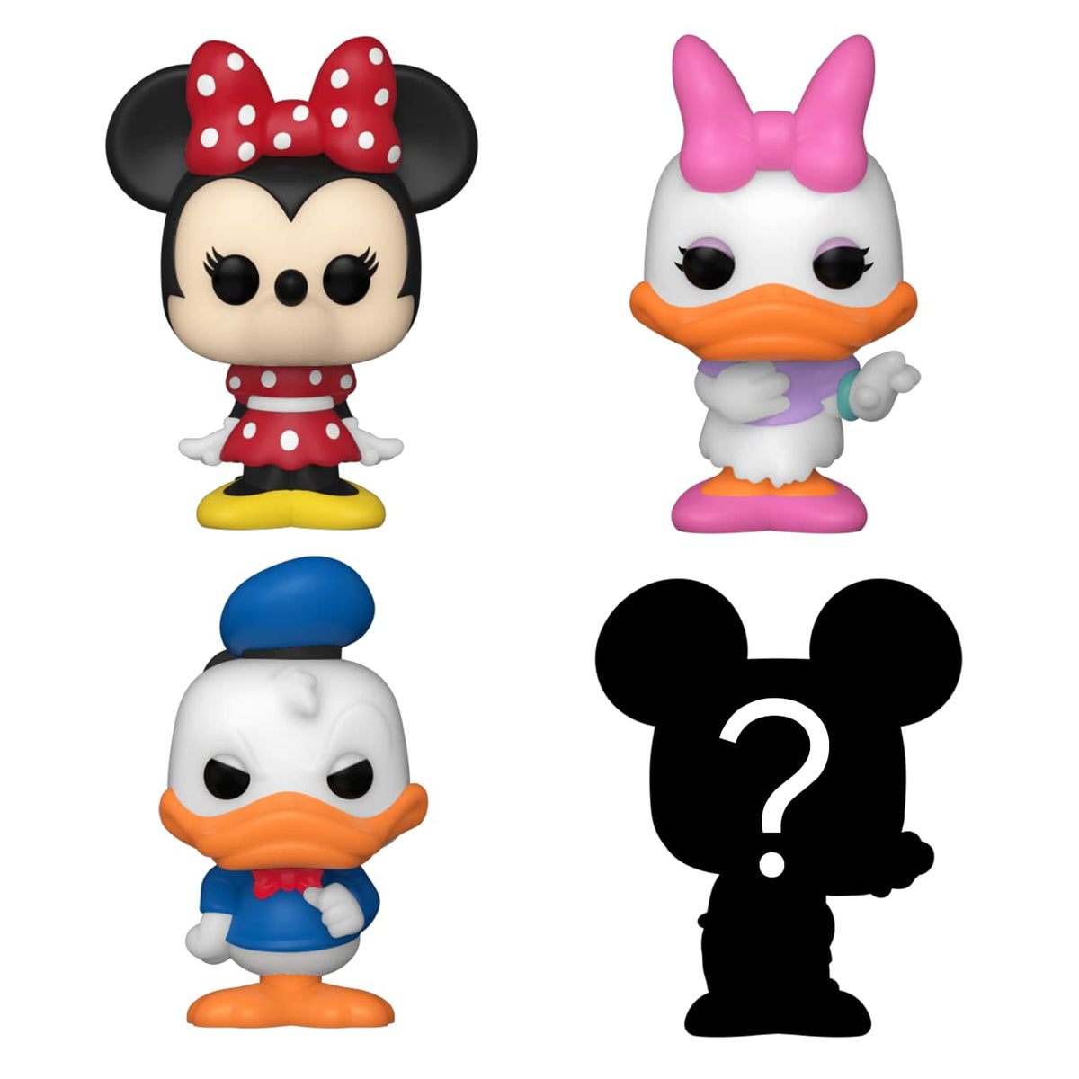 Funko Bitty POP! 4 Pack: Disney - Minnie Mouse, Daisy Duck, Donald Duck