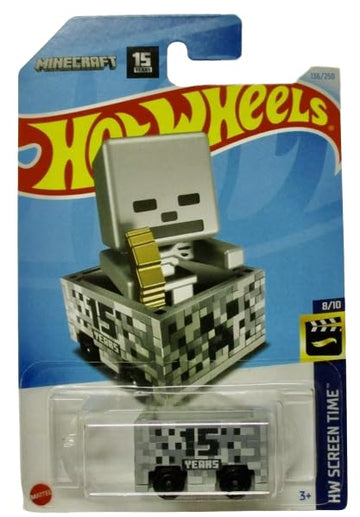 Hot Wheels Minecraft Minecart HW Screen Time 8/10 136/250, Gray