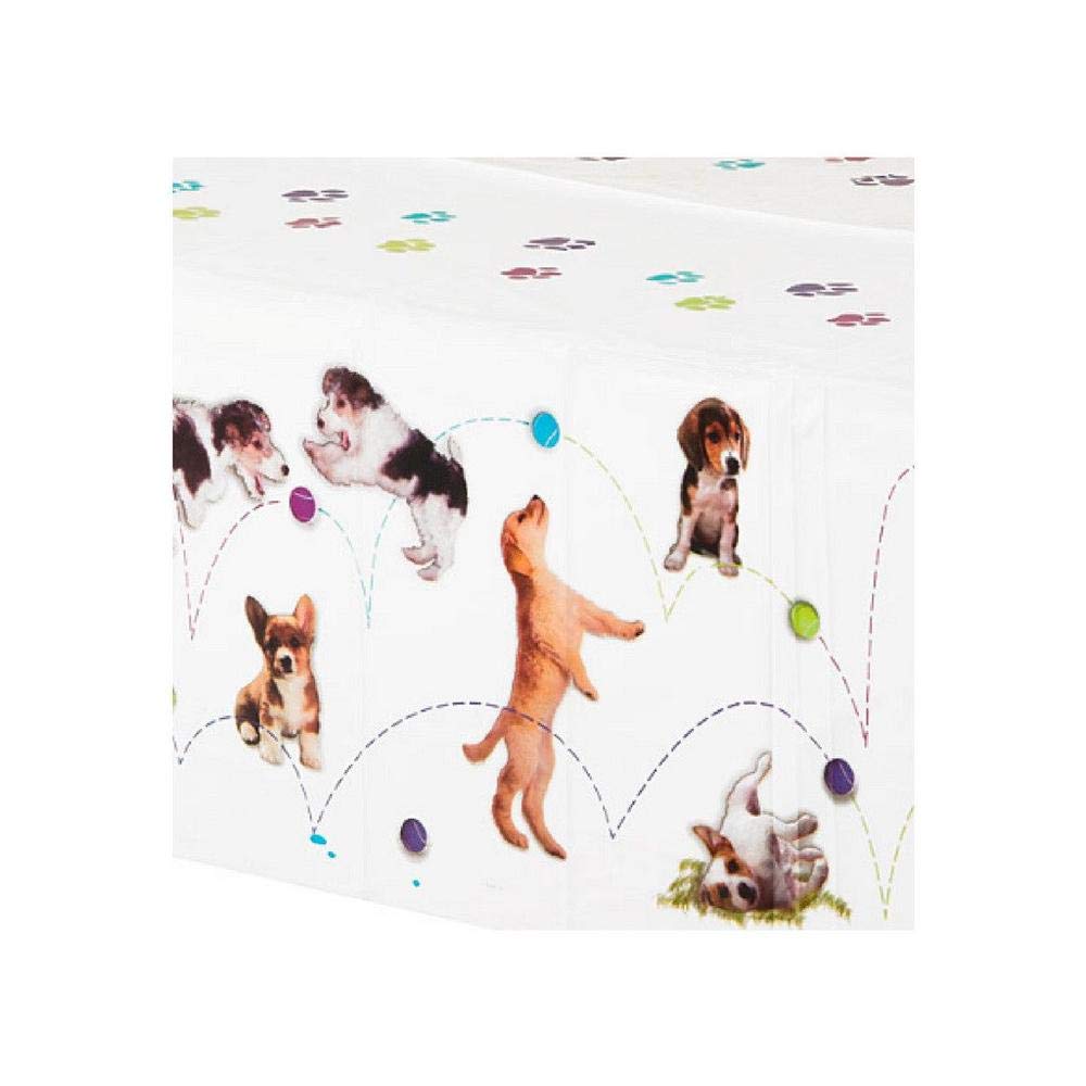 American Greetings Party Pups Plastic Tablecover