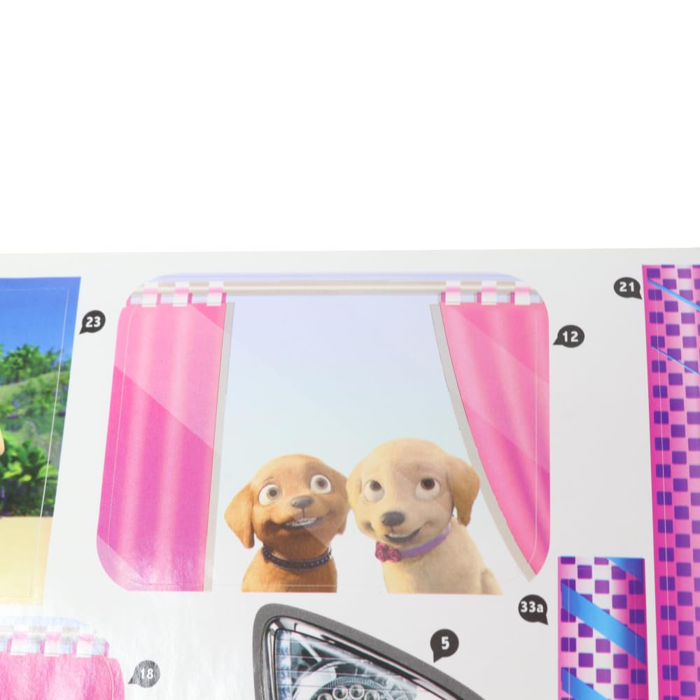 Barbie Replacement Part DreamCamper Dollhouse Playset FBR34 - Replacement Label Stickers Set A