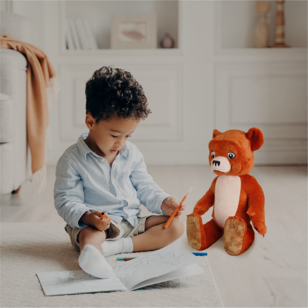 Mighty Mojo Little Bear Oversized Stuffed Plush Animal - Measures 17 Inches Based on Maurice Sendak Book and TV Show - Perfect Doll for Kids, Boys