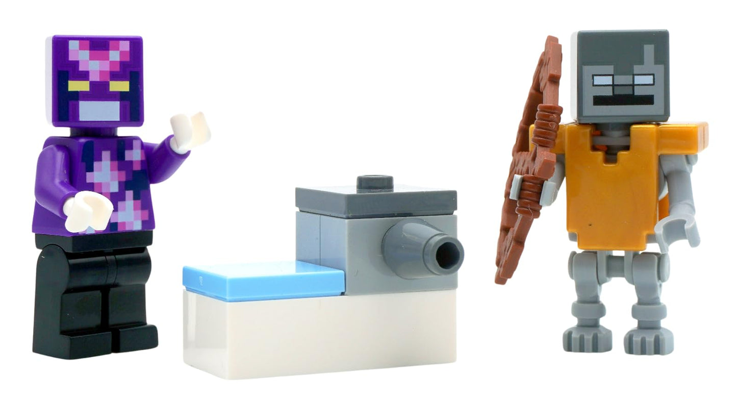 LEGO Minecraft Mini Set: Crystal Knight Minifigure with Stray and Shooter