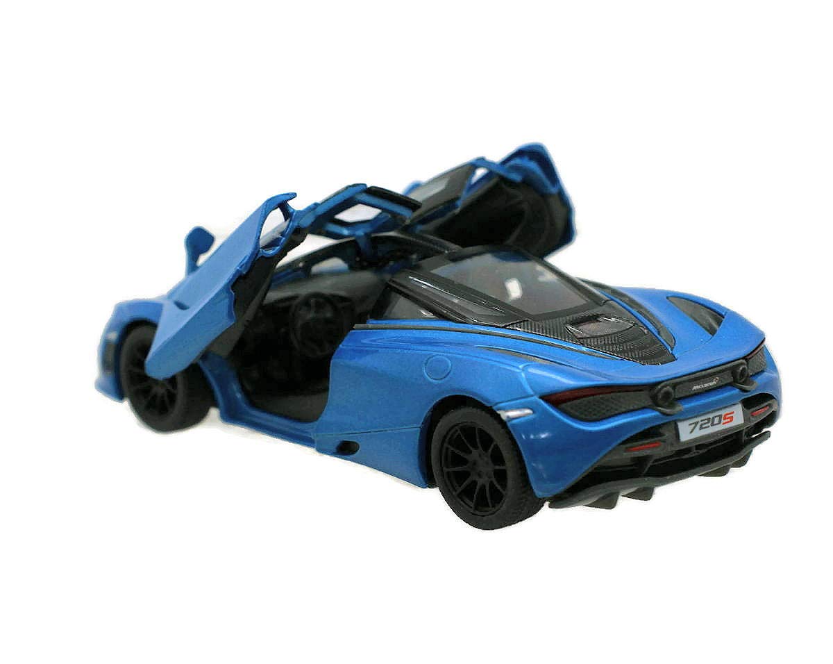KiNSMART McLaren 720s 5 Inch 1:36 Scale Die Cast Metal Model Toy Super Sports Car (Blue)