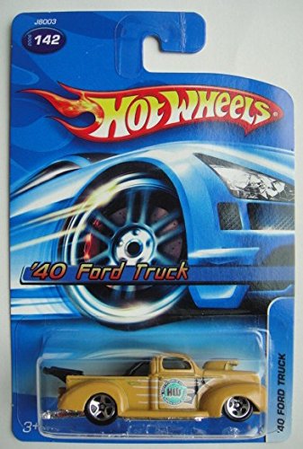 HOT WHEELS YELLOW '40 FORD TRUCK #142 5 SPOKE WHEELS