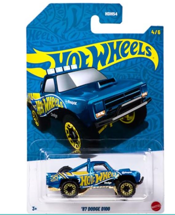 Hot Wheels 56th Anniversary Pearl & Chrome w/Chase Vehicle Case of 6 Cars Set