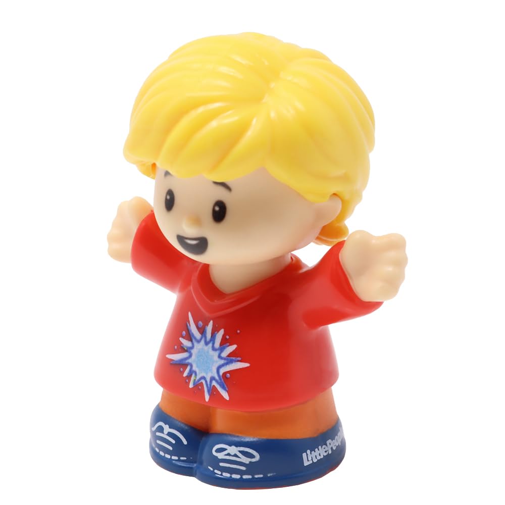 Fisher-Price Replacement Part for Collectible Little People Airport School Zoo Family Dollhouse Playset GWV20 - Replacement Blonde Eddie Figure