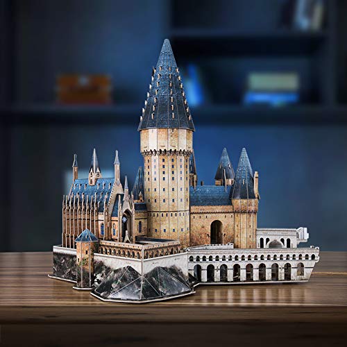 4D Cityscape Harry Potter Great Hall Paper 3D Puzzle Standard, Multicolored