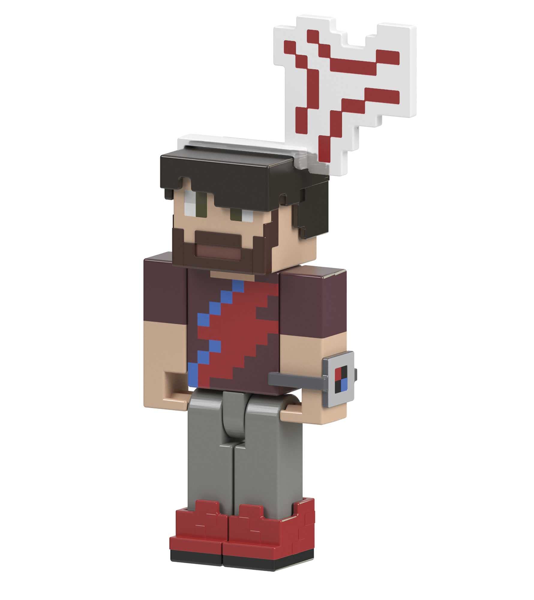 Mattel Minecraft Creator Series Action Figure & Accessories Set, Camp Enderwood Expansion Pack with Rougarou & Anger Vein in 3.25-inch Scale, Pus DLC