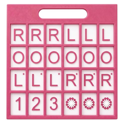Eccentfit Solo Mahjong Practice Board Pink, Mahjong Charleston Trainer Solo Practice Board for Left Right Across Passing Order Professional NMJL Style