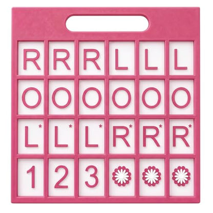 Eccentfit Solo Mahjong Practice Board Pink, Mahjong Charleston Trainer Solo Practice Board for Left Right Across Passing Order Professional NMJL Style
