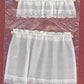 Dollhouse Miniature Cottage Curtains in White by Barbara O039;Brien