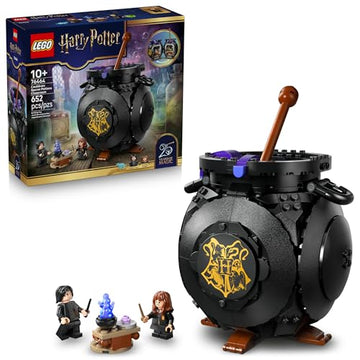 LEGO Harry Potter Cauldron: Secret Potions Classroom Building Toy for Girls & Boys - Pretend Play Set for Kids, Ages 10+ - 2 Minifigures & Hermione's