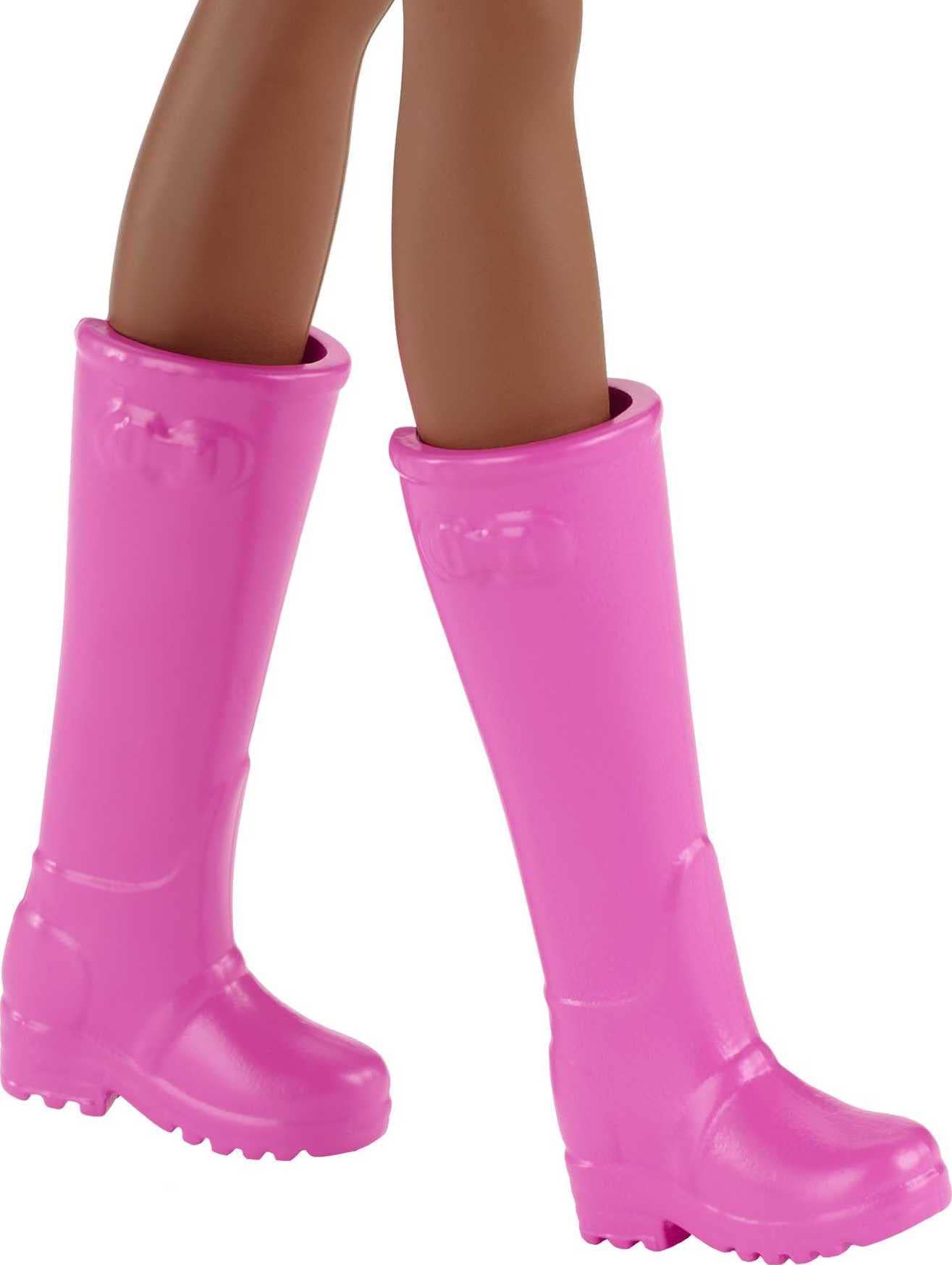 Barbie Farmers Market Playset, Barbie Doll (Brunette), Stand, Register, Vegetables, Bread, Cheese & Flowers, Great Toy for Ages 3 Years Old & Up