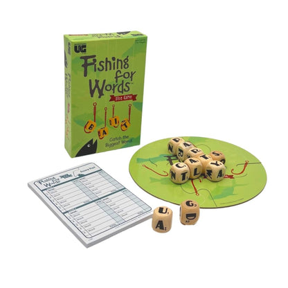 Fishing for Words Word Dice Game, Family Word Game, Ages 8+