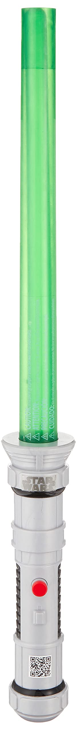 STAR WARS Lightsaber Academy Level 1 Green Lightsaber Toy with Light-Up Extendable Blade
