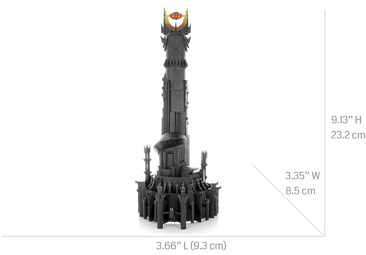 Metal Earth Fascinations Premium Series Lord of the Rings Barad Dur 3D Metal Model Kit