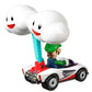 Hot Wheels Die-Cast Mario Kart Luigi in P-Wing Kart with Cloud Glider