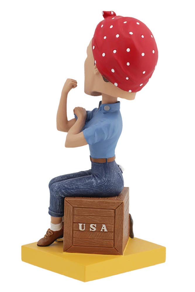 Royal Bobbles Rosie the Riveter Cultural Icon Collectible Bobblehead Statue