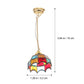 Uonlytech Mini Adornment Miniature Ceiling Light Tiny Chandelier for Dollhouse Led Hanging Lamp with on/Off Switch Adhesive Tape and Magnet Base 3.93