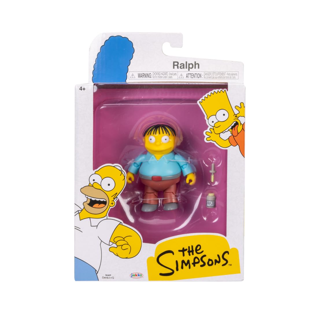 The Simpsons Action Figures 5-Inch Ralph Wiggum with Paste Jar
