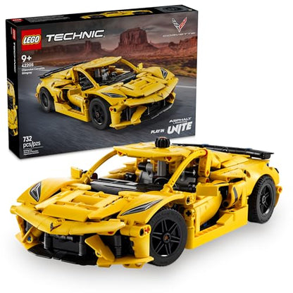 LEGO Technic Chevrolet Corvette Stingray Toy Car - Building Toy Set for Kids, Boys and Girls, Ages 9+ - Model Car Kit for Display - Gift Idea