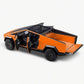 Powvan Truck Toy Zinc Alloy Model with RV Motorcycle EV Vehicle 1/32 Orange Car for Boys Girls Age for 3+