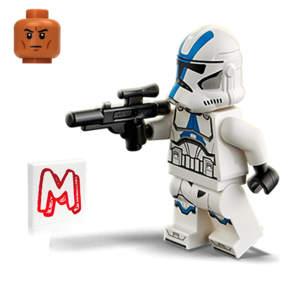 LEGO Star Wars The Clone Wars Minifigure - 501st Legion Clone Trooper with Blaster (75280)