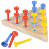 Triangle Peg Game Set of 2, Fun Board Games for Kids and Adults, Made with Wood and Plastic, Kid’s Learning Toys for Boys and Girls