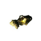 An_Shop 10pcs Artificial Animal Accessories Clay Goldfish Packs Miniature Figurine Mini Decorative for DIY Ornament Craft DIY Dollhouse Black-Gold