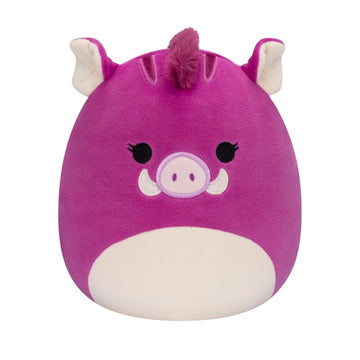 Squishmallows SQCR04127 Original 7.5-Inch-Jenna The Purple Boar, Black