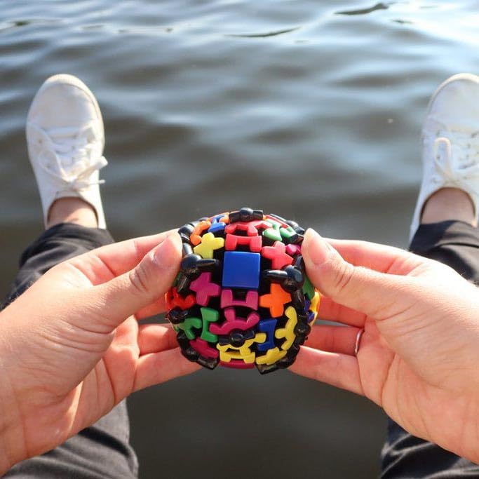 Meffert's Gear Ball - the Original Spinning 3D Brainteaser from Recent Toys - Travel Friendly Fun for Ages 9 to Adult