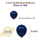 Navy Blue Balloons, 5 inch 100pcs Mini Dark Blue Latex Balloons for Birthday Wedding Baby Shower Decorations (Navy Blue)