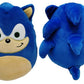 Squishmallows Kellytoy SEGA Sonic, Knuckles, Tails, Shadow Plush Toy (8/'' Set of 4 Sonic), 8 inch (SQK2821)