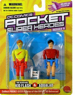 DC Comics Pocket Super Heroes Kid Flash and Aqualad Action Figure 2-Pack