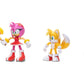 JAKKS Pacific Sonic the Hedgehog Sonic 4" Action Figure 2 Pack - Modern Tails & Modern Amy