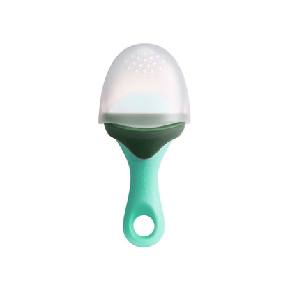 Boon Pulp Silicone Baby Fruit Feeder - Soft Silicone Baby Feeding - Fruit and Vegetable Baby Led Weaning Supplies - Baby Feeding Essentials