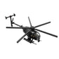 WOWOBONTOY MH-6 Little Bird Helicopter Model, 595PCS Modern Military Airplane Building Block Assembly MOC Collections Set, Military Helicopter STEM