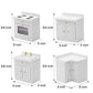 1:12 Scale Mini Wooden Furniture Miniature Kitchen Furniture Set Mini House Accessories Furniture Model for Birthday Gifts