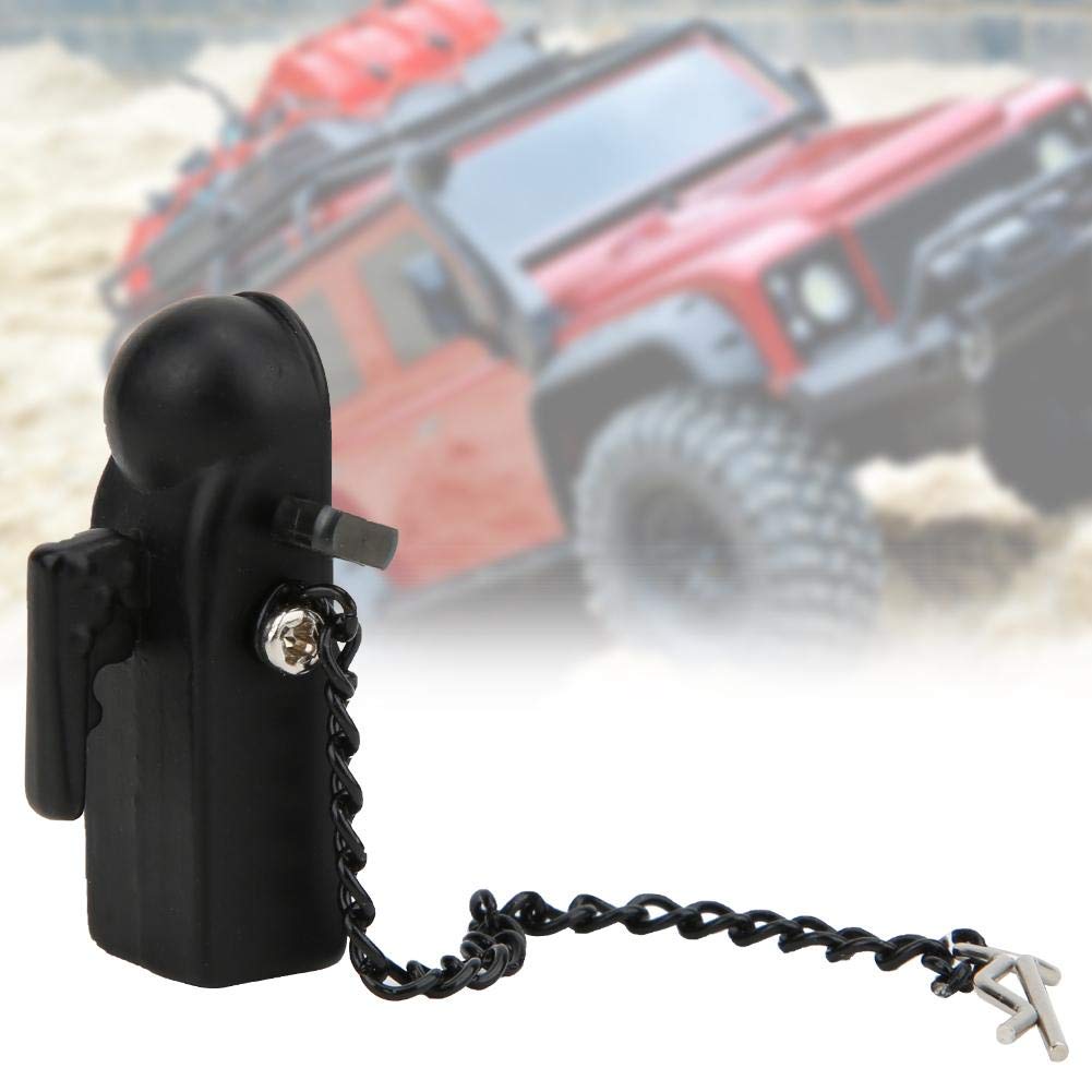 Drfeify Climbing car Trailer Attachment kit Compatible with 1/10 Scale 90046 90047 Cars(Black)
