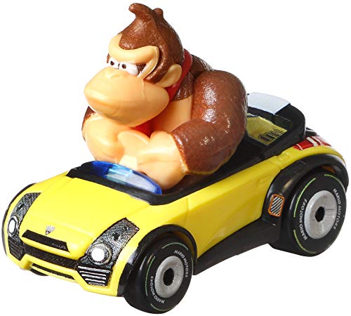 Hot Wheels Mario Kart Characters and Karts as 1:64 Die-Cast Cars, Donkey Kong