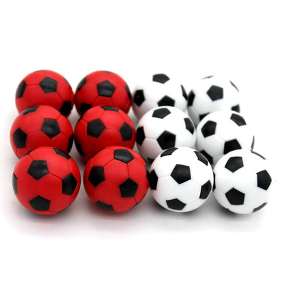 BQSPT Foosball Balls foose Balls Replacement 12 Packs,Table Soccer Balls Red and Black Ball 36mm White Soccer Foosalls,Regulation Size Foosball-Set
