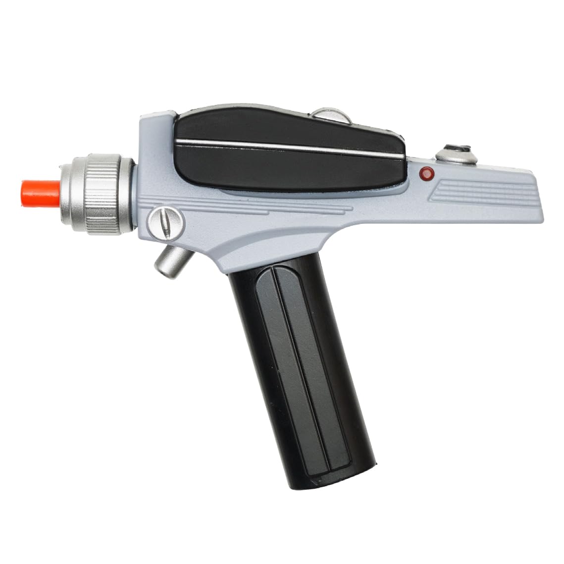 Retro Sci-Fi Style 9.5" Foam Phaser Blaster - PU Prop Gun for Costume, Cosplay, Display & Collectors - Lightweight, Safe & Detailed Design