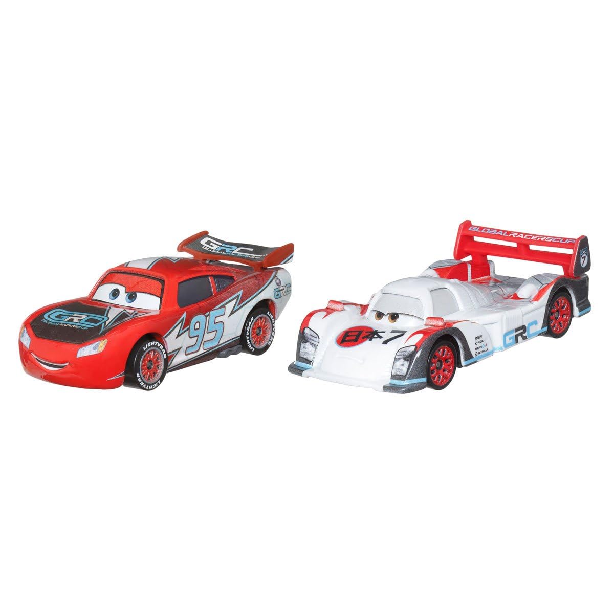 Disney Pixar Cars Pack 2 Metal Cars 1:55 - Global Rally Shu Todoroki & Global Rally Lightning McQueen
