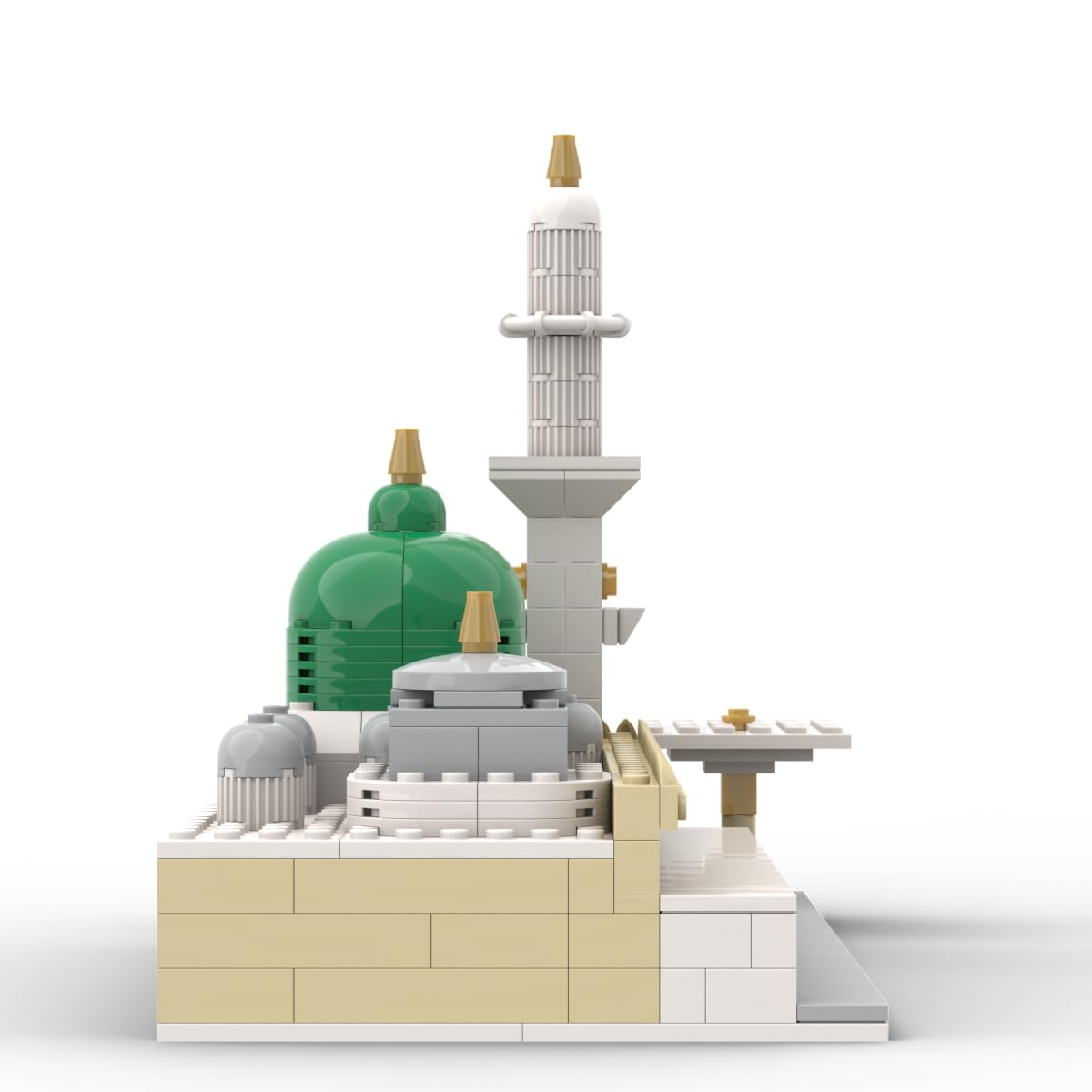 Sterope Islamic Masjid an Nabawi Muslim Building Block Set, Religious Educational Toy for Children, Assembly Required World Landmark Model Muslim