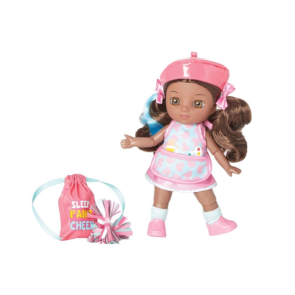 Madame Alexander 8" It's All Me! Artist + Cheerleader Doll, Dark Skin Tone/Brown Eyes/Brunette Hair
