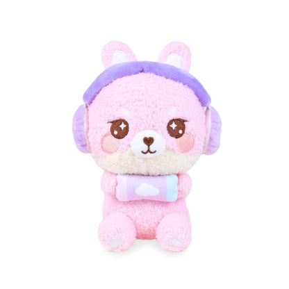 Kawaii Plush Pink Rabbit - Lil Series Momo the Gamer Girl Bunny by PlushGoals | Soft Stuffed Animal Relaxing with Cute Gaming Accessories | Cozy Gift