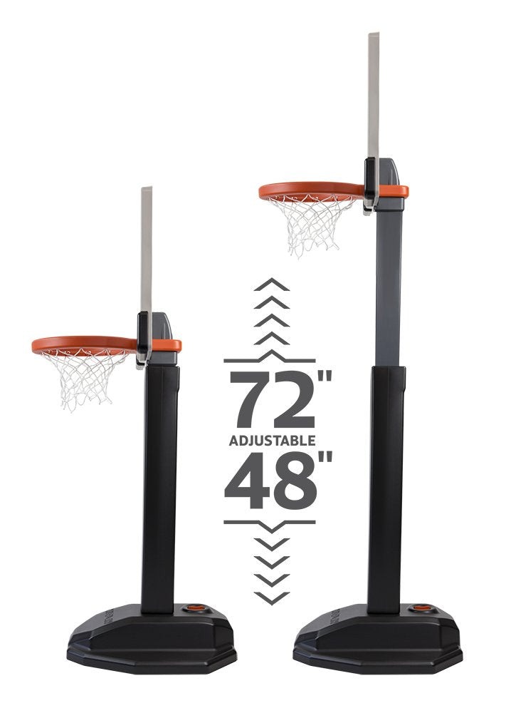 Huplay Pro Large Adjustable Post Basketball Set