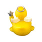 DUCKY CITY 3" Angel Rubber Duck [Floats Upright] - Baby Safe Bathtub Bathing Toy