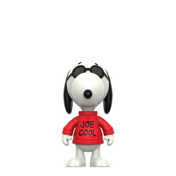 Super7 Reaction Figure Peanuts Joe Cool Snoopy - 3.75" Peanuts Action Figure - Classic Cartoon Collectibles and Retro Toys